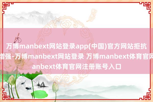 万博manbext网站登录app(中国)官方网站拒抗风险才调显赫增强-万博manbext网站登录 万博manbext体育官网注册账号入口